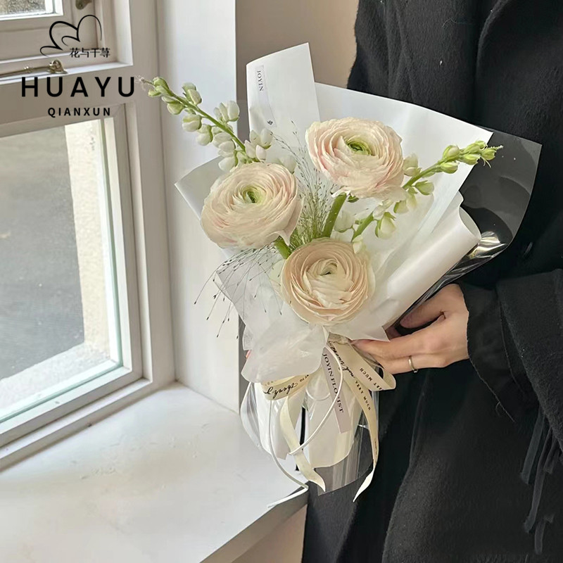 花与千荨 韩国牛奶棉纸纯色鲜花花束包装纸材料打底内衬棉包花纸,淘宝优惠券,粉丝福利购,淘宝优惠卷