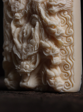 41号九龙拉棺鹿角雕刻轻奢小众项链男高级感毛衣项链女生新款潮绳