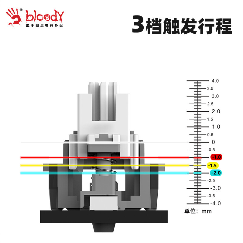 双飞燕血手幽灵T98机械键盘变速客制化PBT键帽热升华光轴电竞98键 - 图2