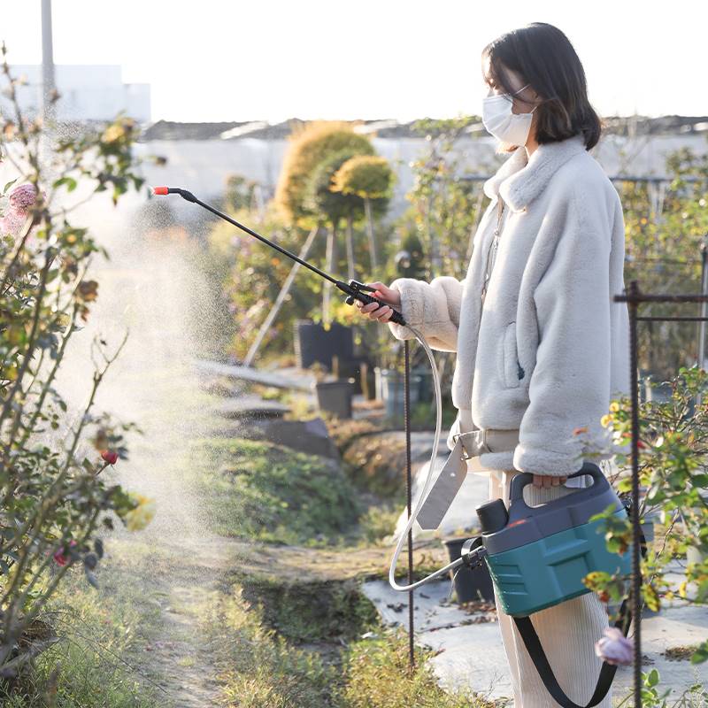 小型电动喷雾器农用新型高压打药消毒防疫充电喷水壶浇花家用达远-图2