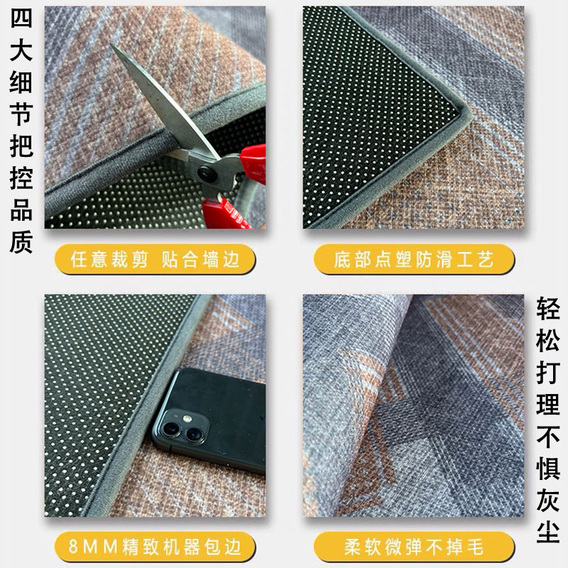 高级感入户门地垫可裁剪家用地毯客厅进门玄关脚垫防滑大门口垫子