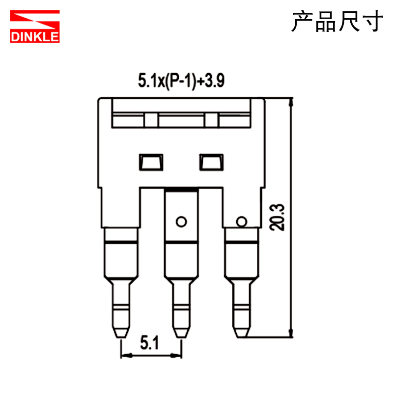 町洋DK2.5接线端子中心短接条短接件PCB端子短路片短路条DSS系列 - 图0