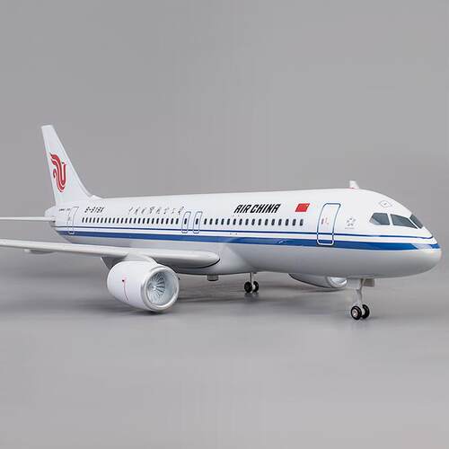 中国国际航空C919带轮飞机模型仿真国航B919X民航商务礼品摆件 - 图0