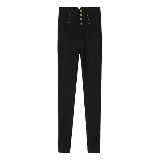 Smoke grey leggings for women tight feet pants plus velvet
