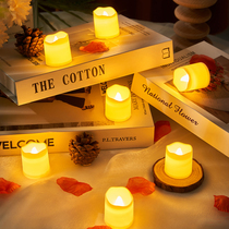 LED Electronic Candle Lamp Romantic love Creativity Courted Wedding Arrangement Birthday Table White Decoration Scene Candle Light Ambience Light