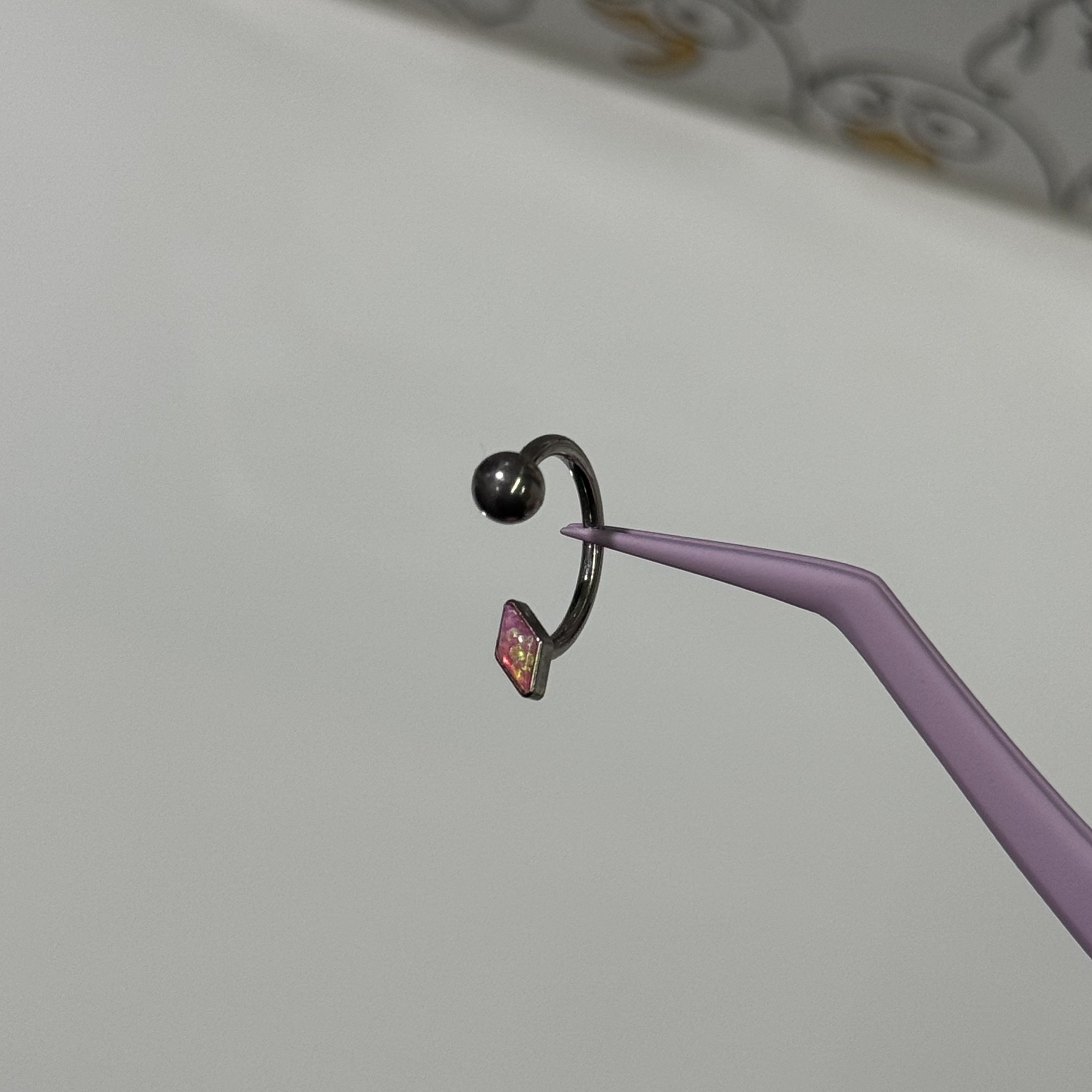 唇环钛合金马蹄环耳骨环耳环M0.9牙口内螺旋CZQY 10079,淘宝优惠券,粉丝福利购,淘宝优惠卷