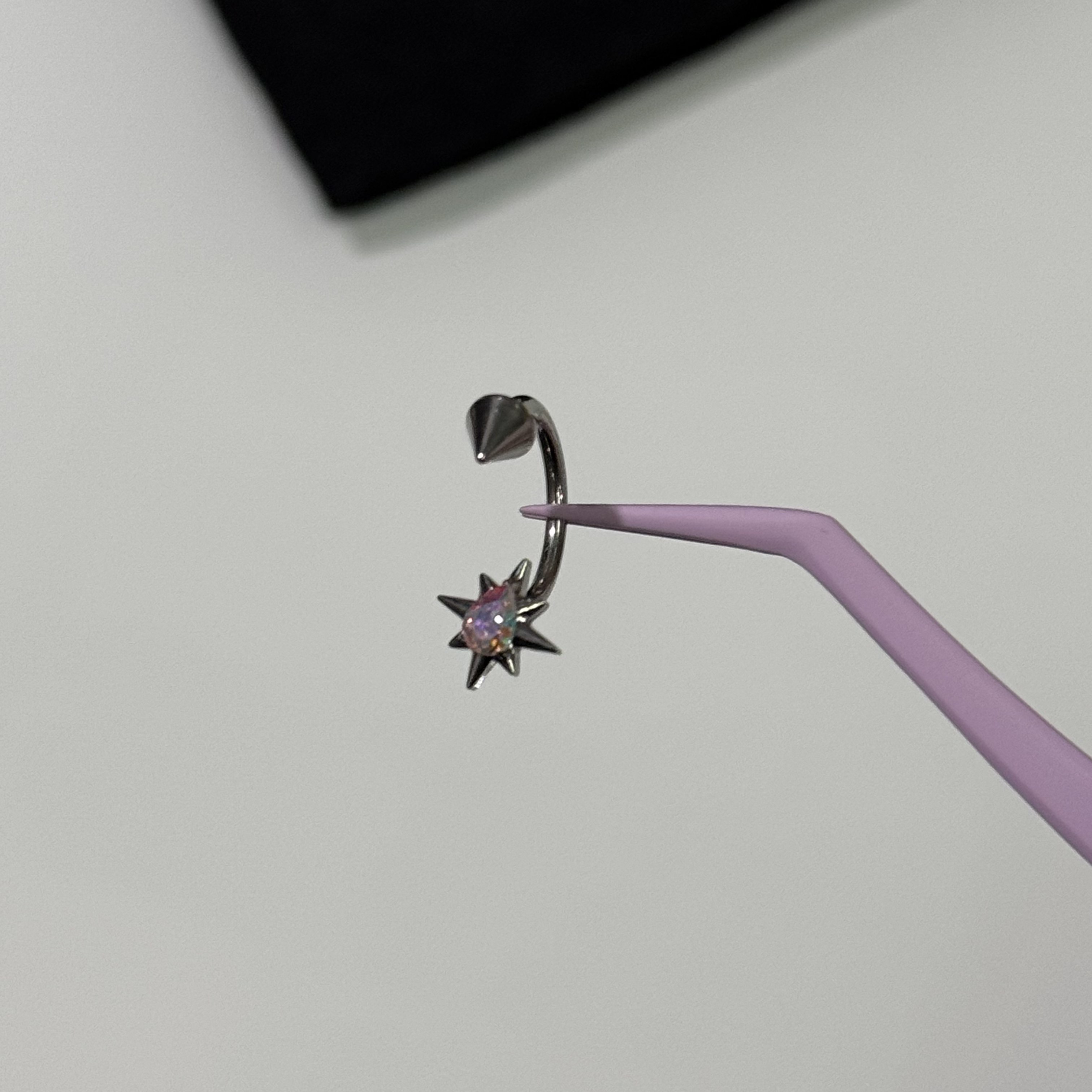 唇环钛合金马蹄环耳骨环耳环M0.9牙口内螺旋CZQY 10053,淘宝优惠券,粉丝福利购,淘宝优惠卷