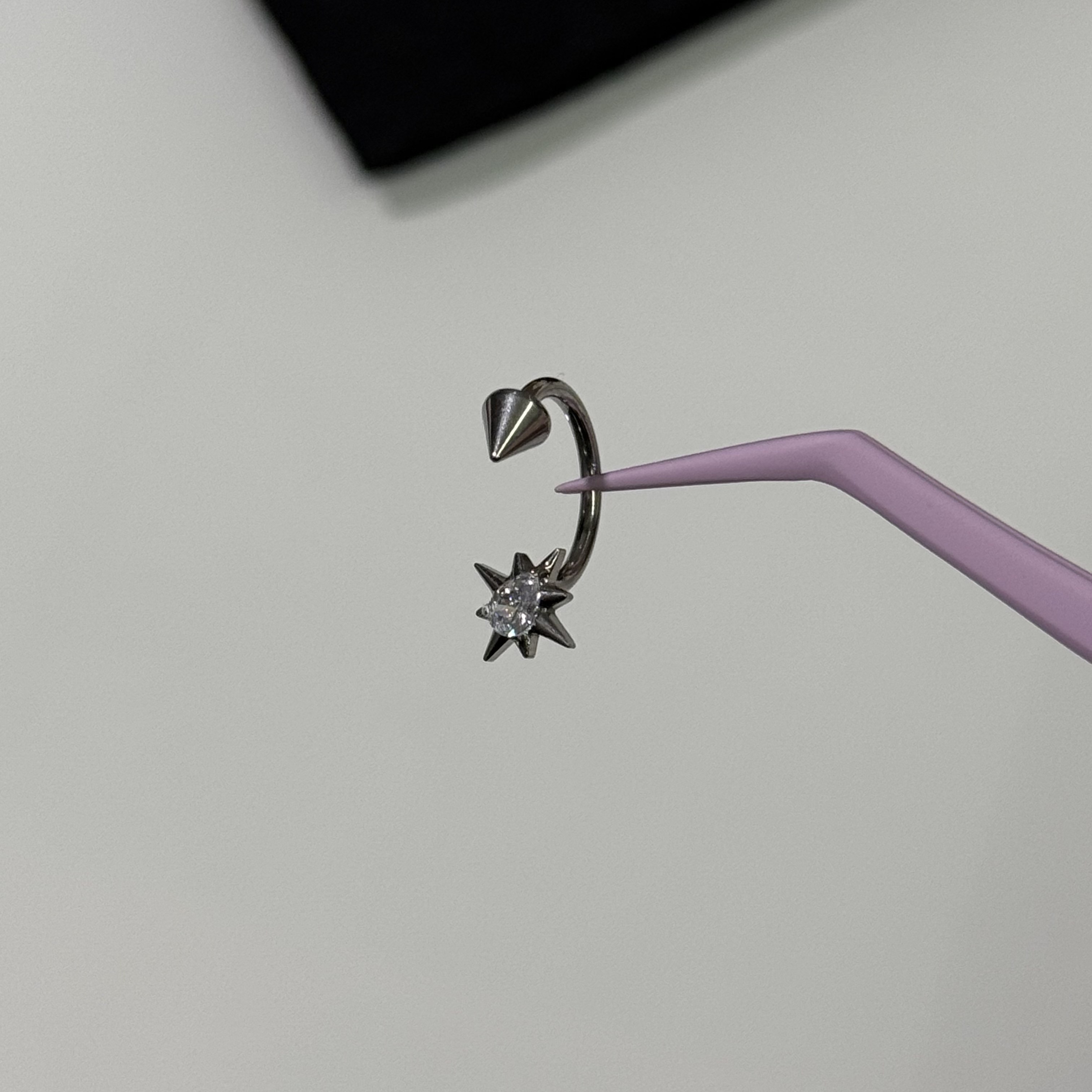 唇环钛合金马蹄环耳骨环耳环M0.9牙口内螺旋CZQY 10053,淘宝优惠券,粉丝福利购,淘宝优惠卷