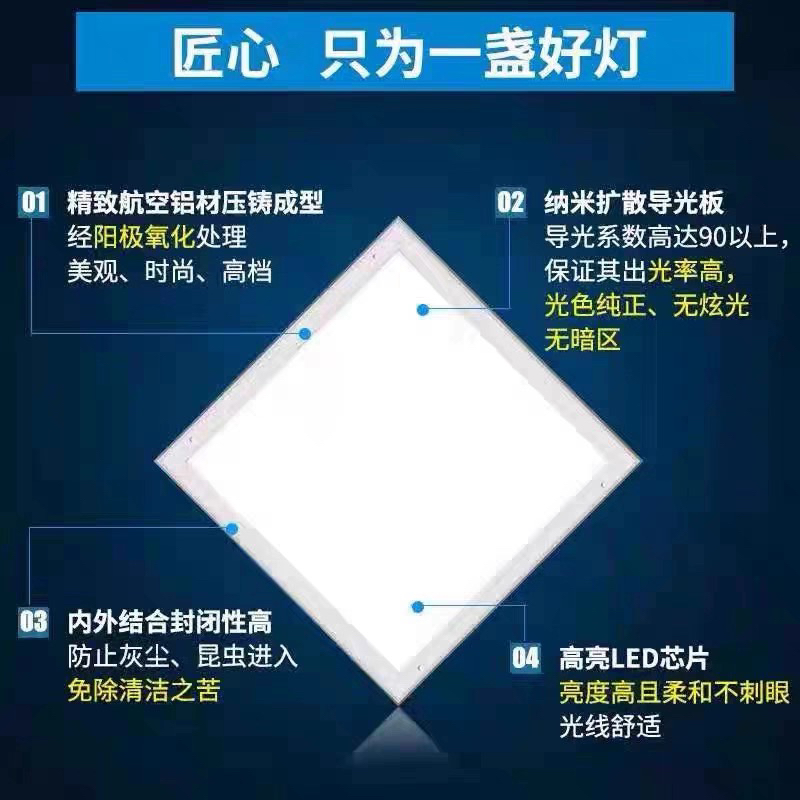 超薄吸顶300x1200净化灯led洁净灯医院手术室无尘车间平板吸顶灯 - 图0