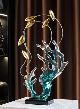 速发抽件艺术摆象轻奢高档视关客厅酒柜电玄柜高级感乔迁新居软装