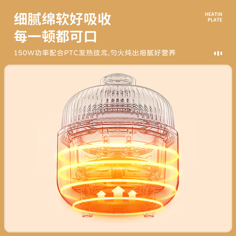 方屋隔水家用煮粥神器燕窝煲汤锅 方屋电炖/煮粥锅/文火炉