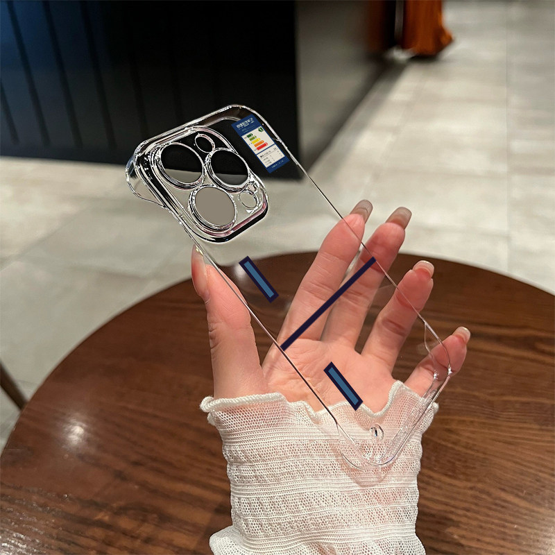 趣味冰箱透明无边框适用苹果13手机壳iphone15/16红米k70华为mate60新款note13vivo荣耀200防摔小米14保护套