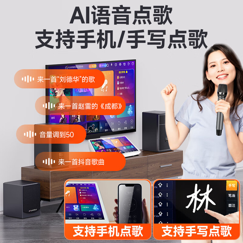 Landscape integrated home karaoke set