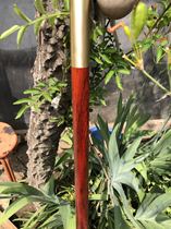 Purple Sandalwood Martial Arts Long Stick Solid Wood Short Stick Red Wooden Stick Zi Brow with Tai Chi Health Whip Rod and Magic Stick Anti-Body Stick