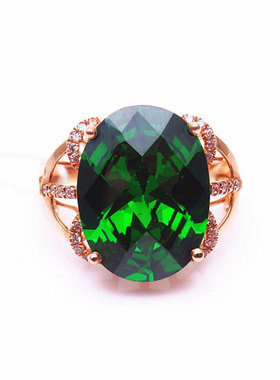 俄罗斯585紫金戒指女款轻奢精致设计感礼物时尚简约气质个性小众