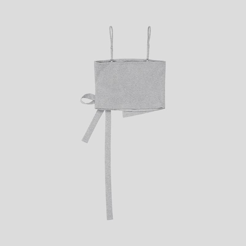 GOODBAI logo印花拼布绑带微弹吊带背心,淘宝优惠券,粉丝福利购,淘宝优惠卷