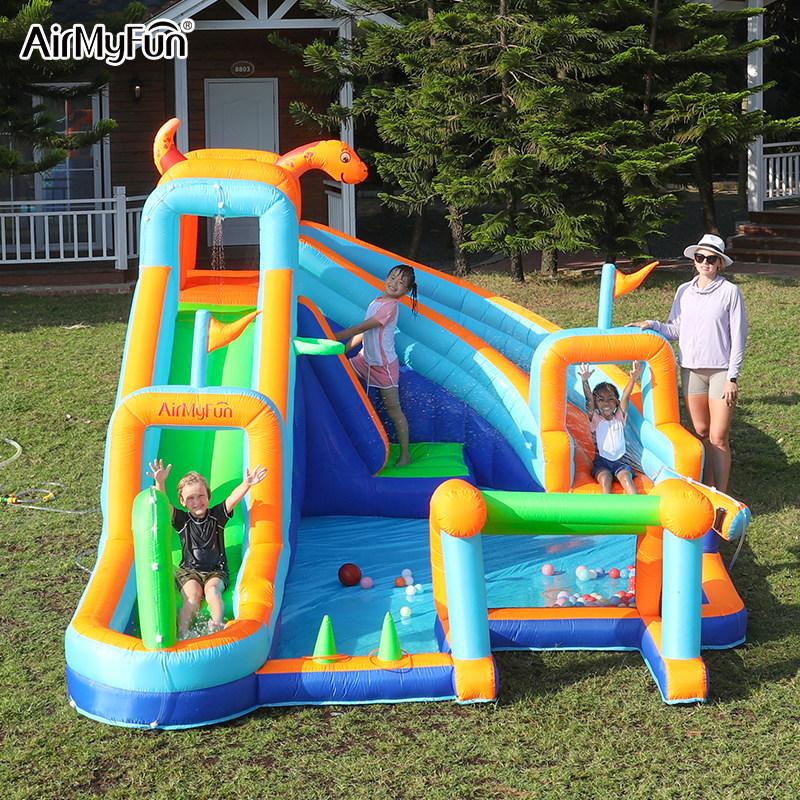 AirMyFun双滑梯充气城堡室外大型儿童淘气堡室内外攀岩戏水玩具,淘宝优惠券,粉丝福利购,淘宝优惠卷