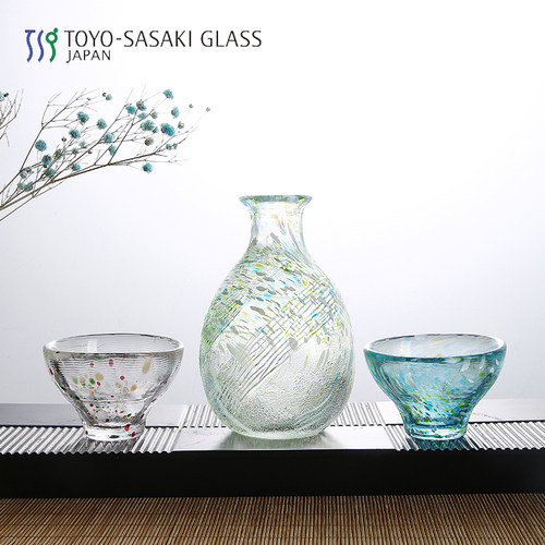 日本东洋佐佐木清酒杯日式小杯木盒冷酒壶和风四季水墨风家用酒具 - 图1