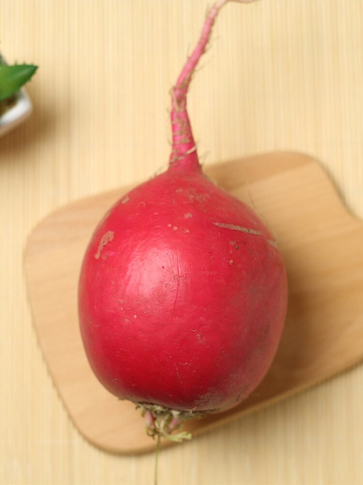 东北大红萝卜 红皮白心大红袍圆萝卜新鲜农家雌性甜脆生吃5斤包邮