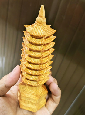 崖柏木雕文昌笔金榜题名
