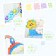 Contrast color star patch pencil bag 2025 new cute high-value student special large capacity ins style splicing color not to collide stationery bag pencil case junior high school students use girls stationery storage bag