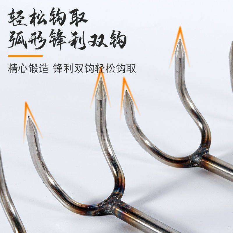 长柄不锈钢肉钩子卤肉钩猪肉钩抓肉钩捞肉钩肉木柄抓钩烧腊钩,淘宝优惠券,粉丝福利购,淘宝优惠卷