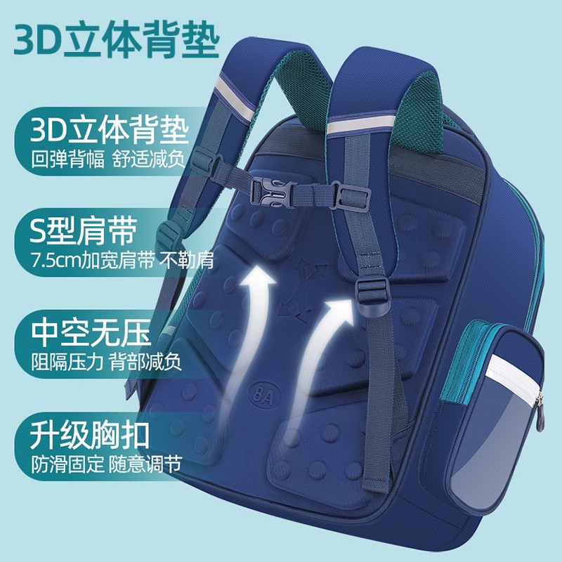 日本进口新款蛋仔派对儿童书包小学生一二三五六年级卡通轻便护脊 - 图1