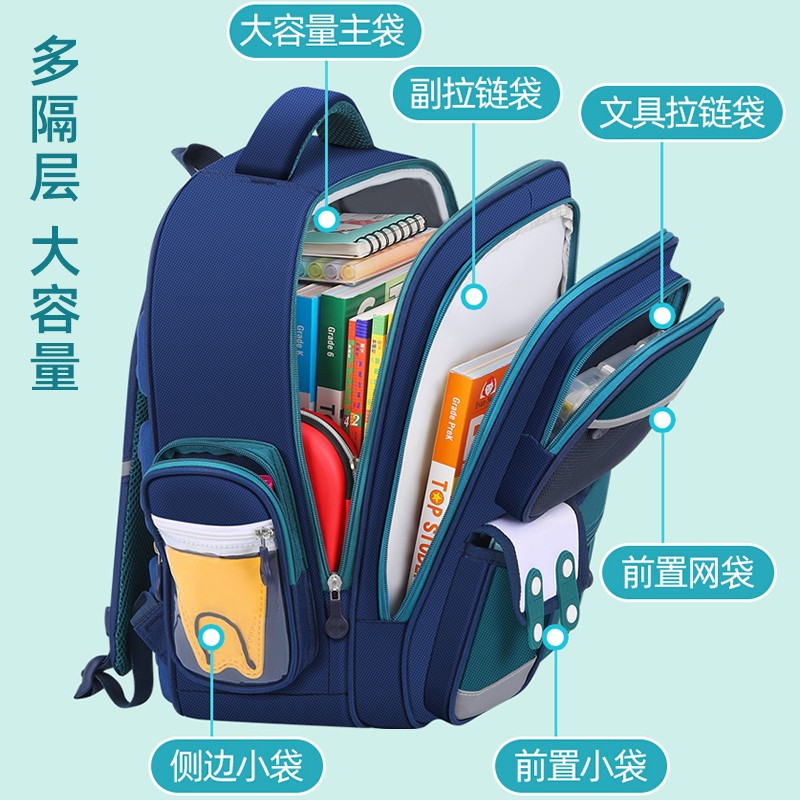 日本进口新款蛋仔派对儿童书包小学生一二三五六年级卡通轻便护脊 - 图0