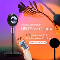 NEW Remote Control RGB Sunset Projetion Lamp Rainbow Atmosp