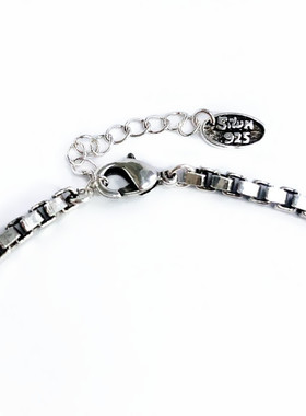 简约韩版潮人光面长方形手链女款复古个性做旧盒子链手链饰品手环