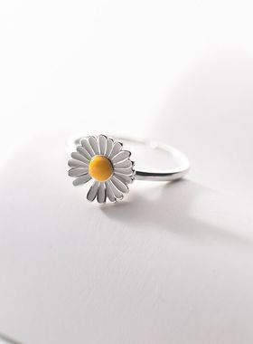 新款日韩风雏菊戒指女简约时尚甜美小清新ins超仙少女心指环手饰