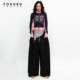 Yo Cool One Shoulder Denim Overalls Slim Fit ຂອງແມ່ຍິງ