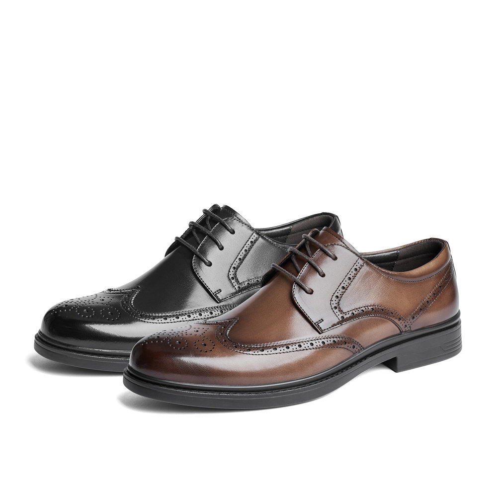 森达男鞋正装皮鞋复古布洛克皮鞋商场同款英伦风新郎皮鞋1QT01CM4,淘宝优惠券,粉丝福利购,淘宝优惠卷