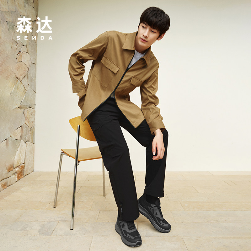 森达健步鞋男2025春季商场同款达适行户外休闲运动跑步鞋1VK01AM5,淘宝优惠券,粉丝福利购,淘宝优惠卷
