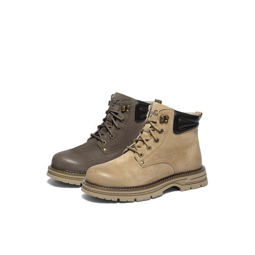 森达马丁靴男2025冬新商场同款户外机车风休闲工装皮靴2AK01DD5 - 图3