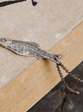 LUCKJAYS925纯银小鱼干小众项链