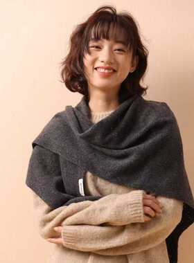 慵懒出街含羊毛三角车载女秋冬