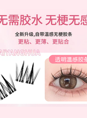 万星河无梗免胶双尖麦穗睫毛新手