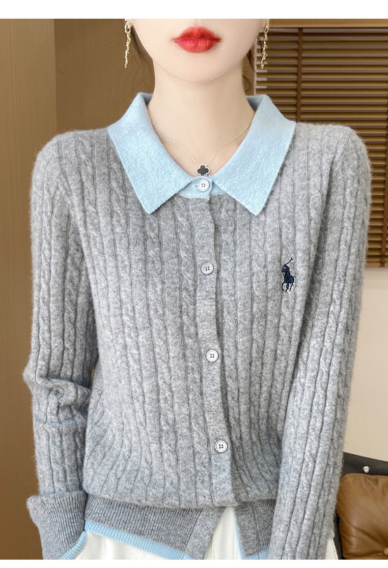 【买一送三】新款100纯羊毛麻花衬衣开衫女宽松针织,淘宝优惠券,粉丝福利购,淘宝优惠卷