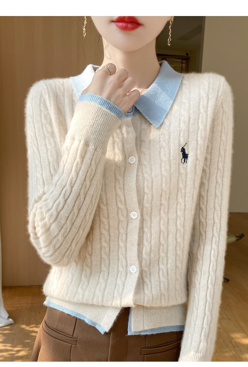 【买一送三】新款100纯羊毛麻花衬衣开衫女宽松针织,淘宝优惠券,粉丝福利购,淘宝优惠卷