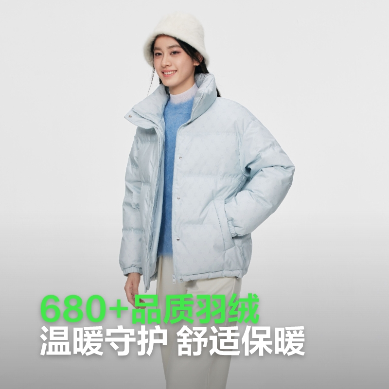 波司登户外秋冬羽绒服女短款立领面包服官方正品外套
