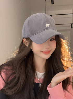 逛街棒球帽女情侣显脸小美式秋季