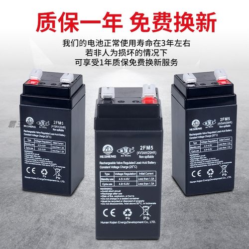 霸王正品原厂电池电子秤通用4v5ah20hr蓄电池商用台秤电池通用 - 图1
