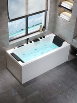 Nine Pastoral Bathroom Bath Home Grown-up Small Household Type Double Bubble Bath ACRYLIC INDEPENDENT SHOWER INTEGRATED CONSTANT TEMPERATURE PRESS