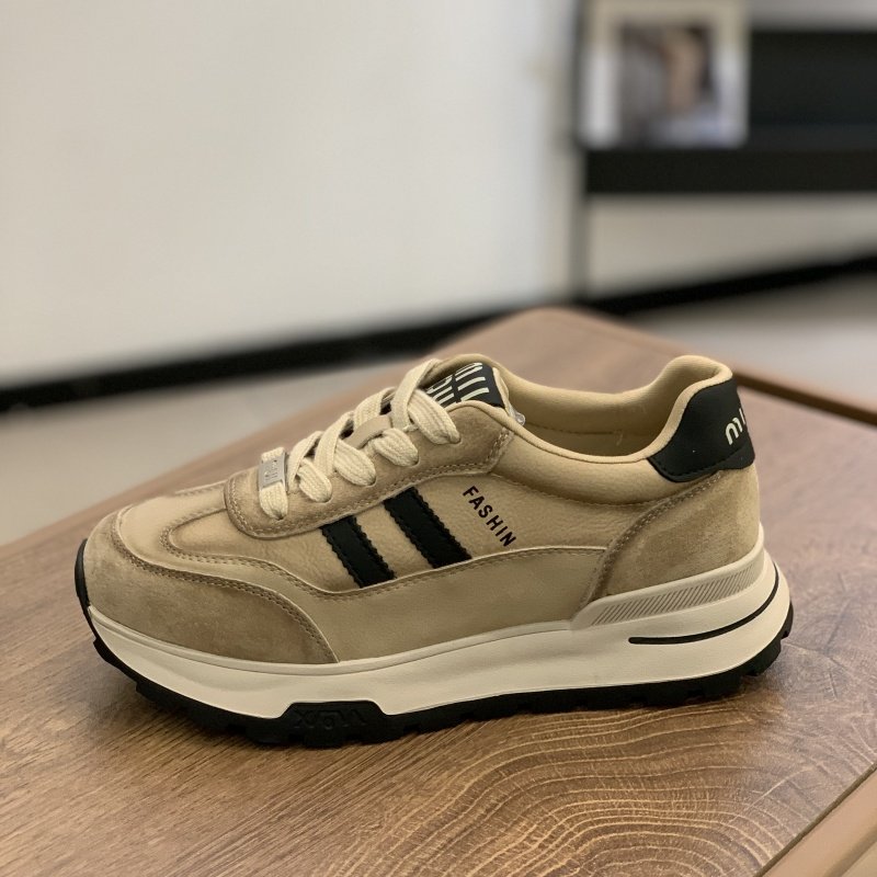 爆版阿甘鞋女2026春季新款百搭厚底防滑拼色时尚休闲运动老爹鞋子