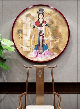 网红碧霞元君像天像玄女画像泰山奶奶神仙女娘娘客九厅中堂装饰画