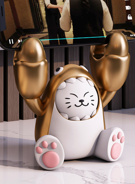 速发手中有钱品财摆小猫件可爱办公桌面装饰招送生闺蜜礼物