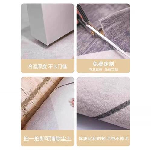 红色地垫入户门垫喜庆玄关大门口进门脚垫子耐脏除尘防滑室内地毯 - 图3