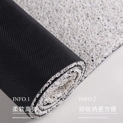 入户门地垫PVC丝圈喜庆玄关大门口进门脚垫防滑除尘耐脏刮泥定制 - 图3