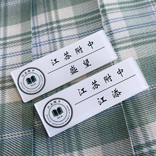【某某】江添盛望小说周边名扎胸牌胸针jk书包挂件配饰校徽定制in - 图2